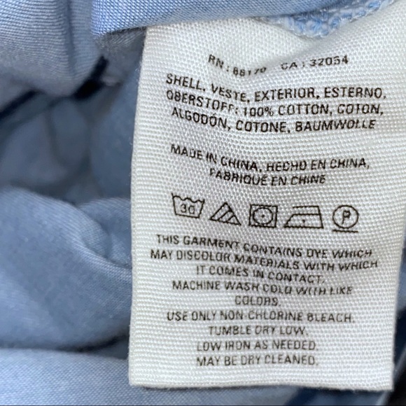 Anthropologie | Aloha Tie-Front Shorts Chambray Paper Bag Waist Medium - Picture 13 of 15